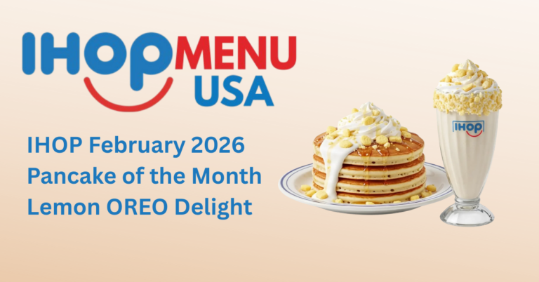 IHOP February 2026 Pancake of the Month Lemon OREO Delight