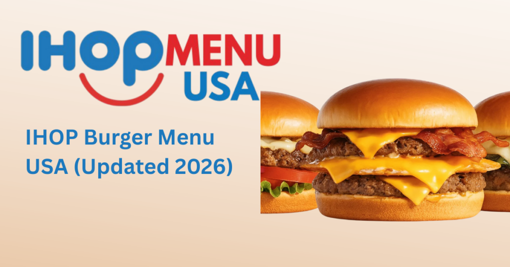 IHOP Burger Menu