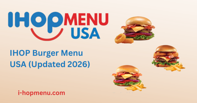 IHOP Burger Menu USA
