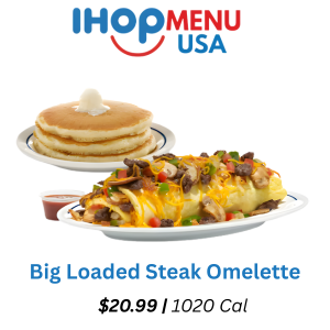 Big Loaded Steak Omelette