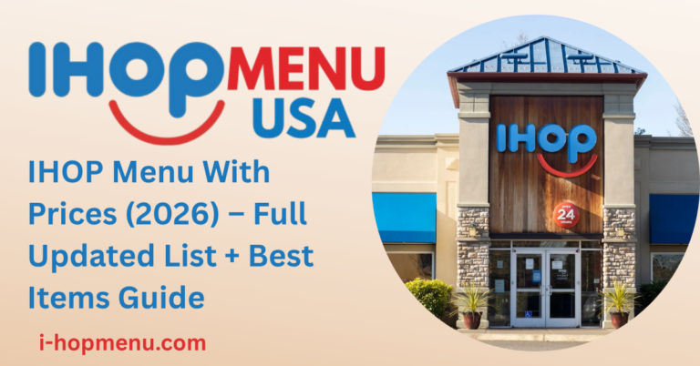IHOP Full Menu With Prices USA